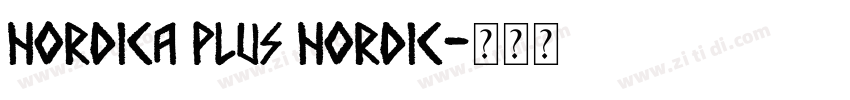 Nordica Plus Nordic字体转换